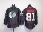 Jerseys Factory Cheap Blackhawks #81 Marian Hossa Black Accelera