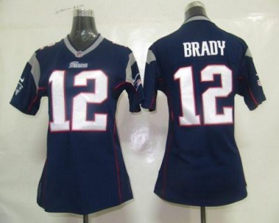 Jerseys Factory Cheap Nike Patriots #12 Tom Brady Navy Blue Team