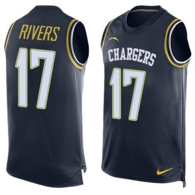 Jerseys Factory Cheap Nike Chargers #17 Philip Rivers Navy Blue