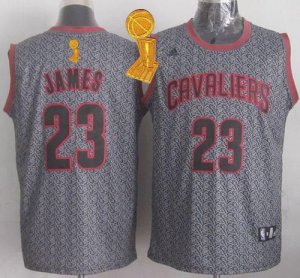 Jerseys Factory Cheap Cavaliers #23 LeBron James Grey Static Fas