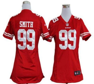 Jerseys Factory Cheap Nike 49ers #99 Aldon Smith Red Team Color