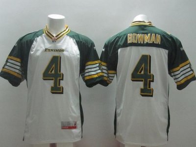 Jerseys Factory Cheap Eskimos #4 Adarius Bowman White Stitched C