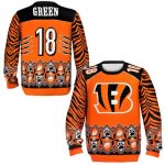 Jerseys Factory Cheap Nike Bengals #18 A.J. Green Orange/Black M