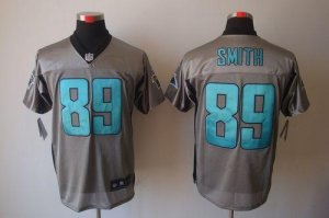Jerseys Factory Cheap Nike Panthers #89 Steve Smith Grey Shadow