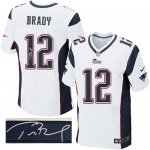 Jerseys Factory Cheap Nike Patriots #12 Tom Brady White Men's St