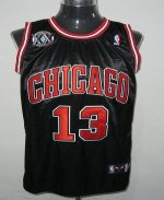 Jerseys Factory Cheap Bulls #13 Joakim Noah Black With 20TH Stit