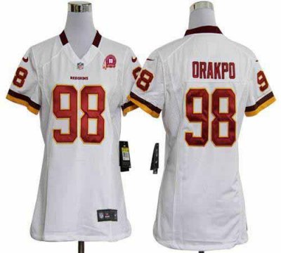 Jerseys Factory Cheap Nike Redskins #98 Brian Orakpo White With