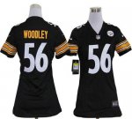 Jerseys Factory Cheap Nike Steelers #56 LaMarr Woodley Black Tea