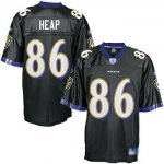 Jerseys Factory Cheap Ravens #86 Todd Heap Black Embroidered You