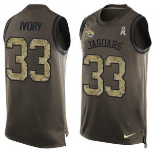 Jerseys Factory Cheap Nike Jaguars #33 Chris Ivory Green Men's S