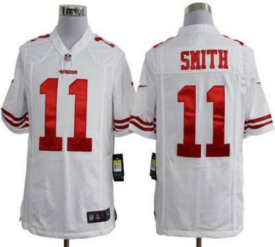 Jerseys Factory Cheap Nike 49ers #11 Alex Smith White Men's Embr