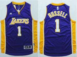 Jerseys Factory Cheap Lakers #1 D'Angelo Russell Purple Stitched