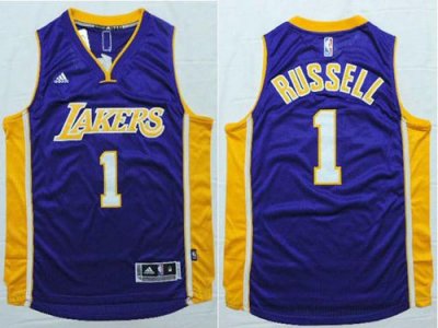Jerseys Factory Cheap Lakers #1 D'Angelo Russell Purple Stitched