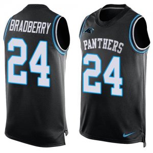 Jerseys Factory Cheap Nike Panthers #24 James Bradberry Black Te