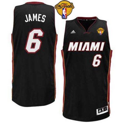 Jerseys Factory Cheap Heat #6 LeBron James Black Revolution 30 "