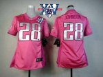 Jerseys Factory Cheap Nike Titans #28 Chris Johnson Pink With 15