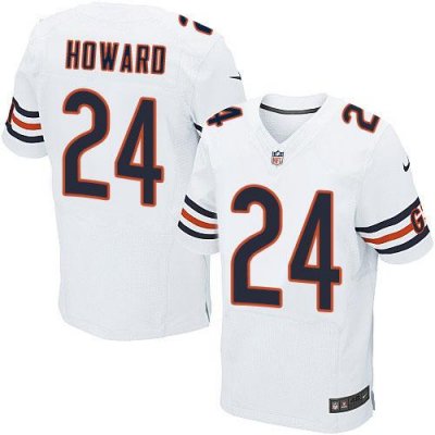 Jerseys Factory Cheap Nike Bears #24 Jordan Howard White Men's S