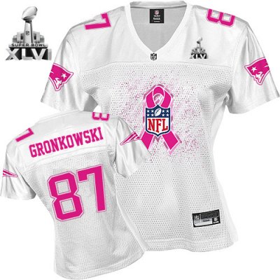 Jerseys Factory Cheap Patriots #87 Rob Gronkowski White 2011 Bre