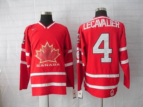 Jerseys Factory Cheap Team Canada 2010 Olympic #4 Vincent Lecava