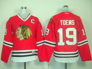 Jerseys Factory Cheap Blackhawks #19 Janathan Toews Red Women's