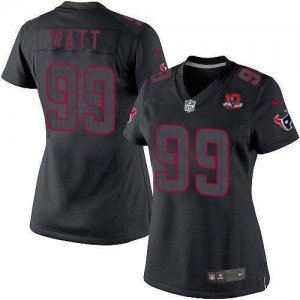 Jerseys Factory Cheap Nike Texans #99 J.J. Watt Black Impact Wit