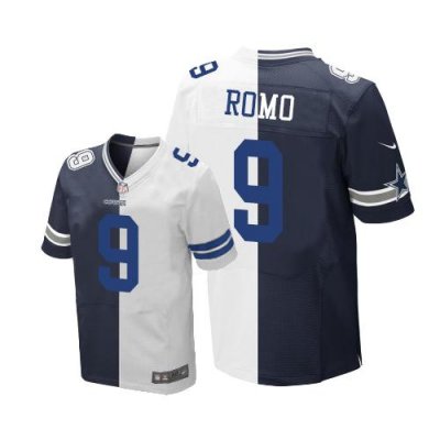 Jerseys Factory Cheap Nike Cowboys #9 Tony Romo Navy Blue/White