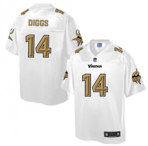 Jerseys Factory Cheap Nike Vikings #14 Stefon Diggs White Men's