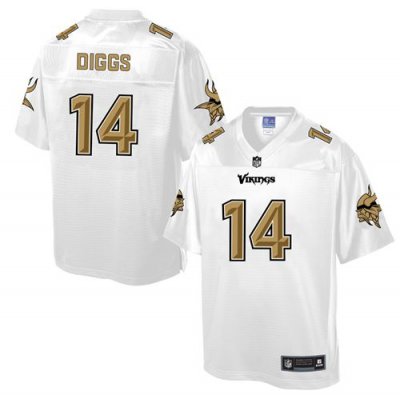 Jerseys Factory Cheap Nike Vikings #14 Stefon Diggs White Men's