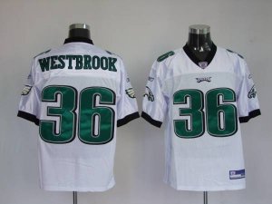 Jerseys Factory Cheap Eagles Brian Westbrook #36 Stitched White