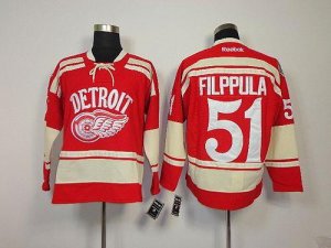 Jerseys Factory Cheap Red Wings #51 Valtteri Filppula Red 2014 W