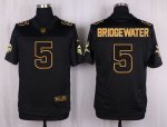 Jerseys Factory Cheap Nike Vikings #5 Teddy Bridgewater Black Me