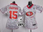 Jerseys Factory Cheap Nike 49ers #15 Michael Crabtree Zebra Supe