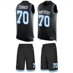 Jerseys Factory Cheap Nike Panthers #70 Trai Turner Black Team C