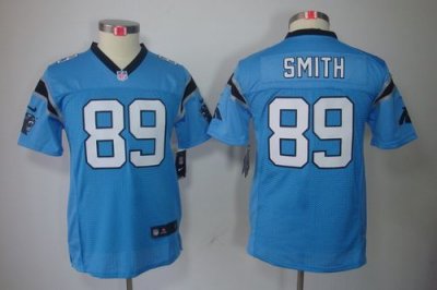 Jerseys Factory Cheap Nike Panthers #89 Steve Smith Blue Alterna