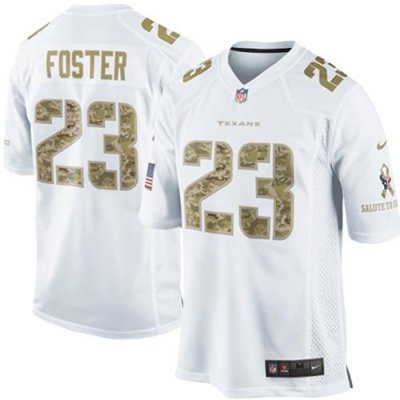 Jerseys Factory Cheap Nike Texans #23 Arian Foster White Men's S