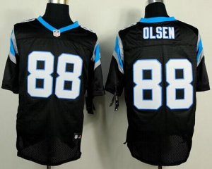 Jerseys Factory Cheap Nike Panthers #88 Greg Olsen Black Team Co