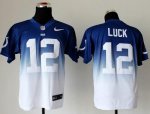 Jerseys Factory Cheap Nike Colts #12 Andrew Luck Royal Blue/Whit