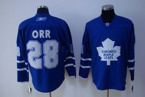 Jerseys Factory Cheap Maple Leafs #28 Colton Orr Embroidered Blu