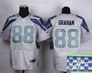 Jerseys Factory Cheap Nike Seahawks #88 Jimmy Graham Grey Altern