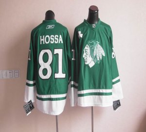 Jerseys Factory Cheap Blackhawks St Patty's Day #81 Marian Hossa