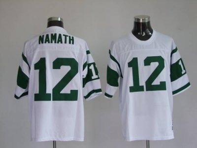 Jerseys Factory Cheap Mitchell and Ness Jets Joe Namath #12 Embr