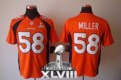 Jerseys Factory Cheap Nike Broncos #58 Von Miller Orange Team Co