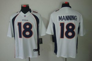 Jerseys Factory Cheap Nike Broncos #18 Peyton Manning White Men'