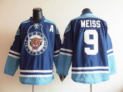 Jerseys Factory Cheap Panthers #9 Stephen Weiss Blue Third Embro