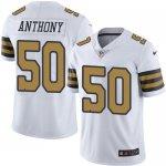 Jerseys Factory Cheap Nike Saints #50 Stephone Anthony White Men