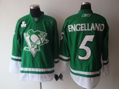 Jerseys Factory Cheap Penguins #5 Deryk Engelland Embroidered Gr
