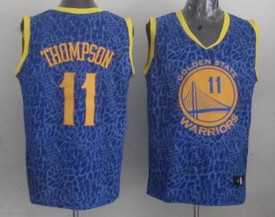 Jerseys Factory Cheap Warriors #11 Klay Thompson Blue Crazy Ligh