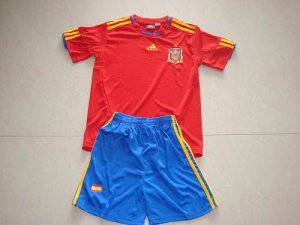 Jerseys Factory Cheap Spain Blank Red Home With Star Kid Soccer