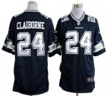 Jerseys Factory Cheap Nike Cowboys #24 Morris Claiborne Navy Blu