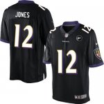 Jerseys Factory Cheap Nike Ravens #12 Jacoby Jones Black Alterna